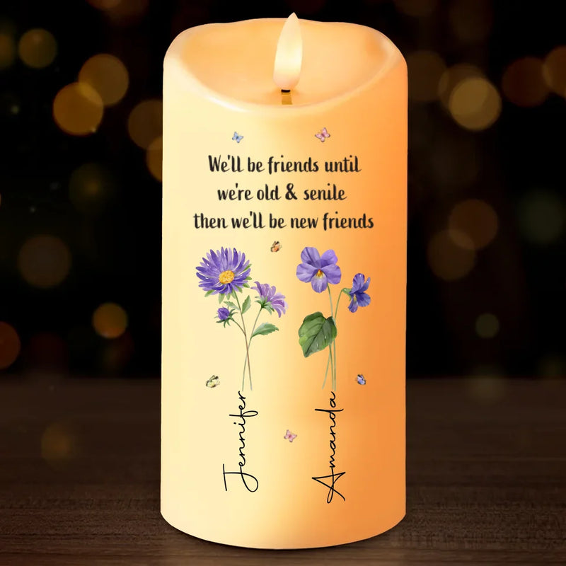 Custom Name Funny Best Friend Gifts - Personalized LED Candle