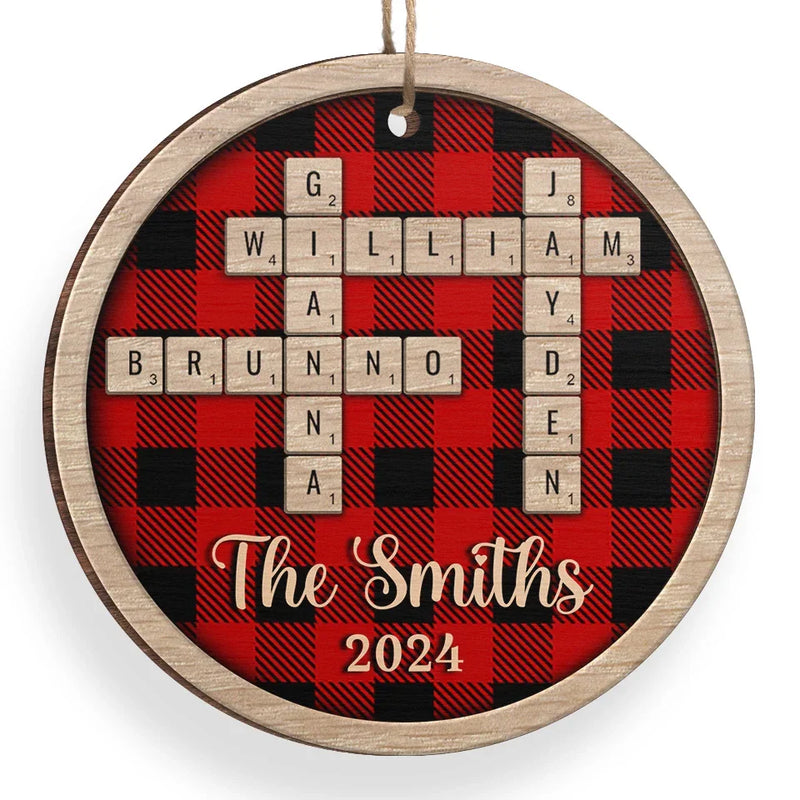 Together Is A Wonderful Place To Be - Family Personalized Custom Ornament - Wood Custom Shaped - Christmas Gift For Family Members