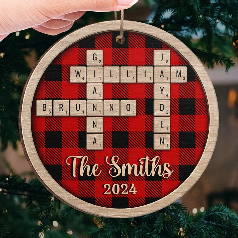 Together Is A Wonderful Place To Be - Family Personalized Custom Ornament - Wood Custom Shaped - Christmas Gift For Family Members