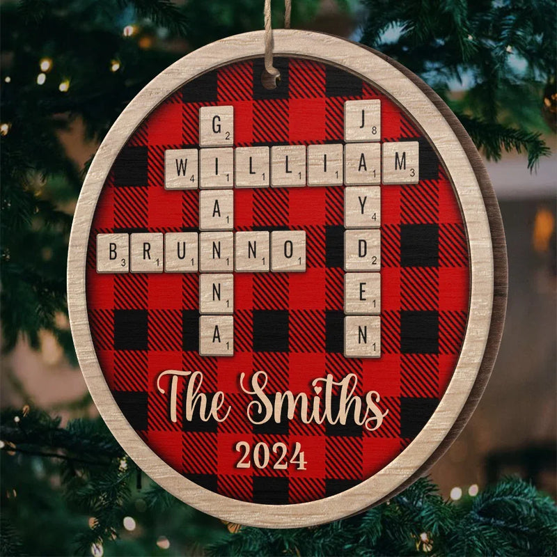 Together Is A Wonderful Place To Be - Family Personalized Custom Ornament - Wood Custom Shaped - Christmas Gift For Family Members