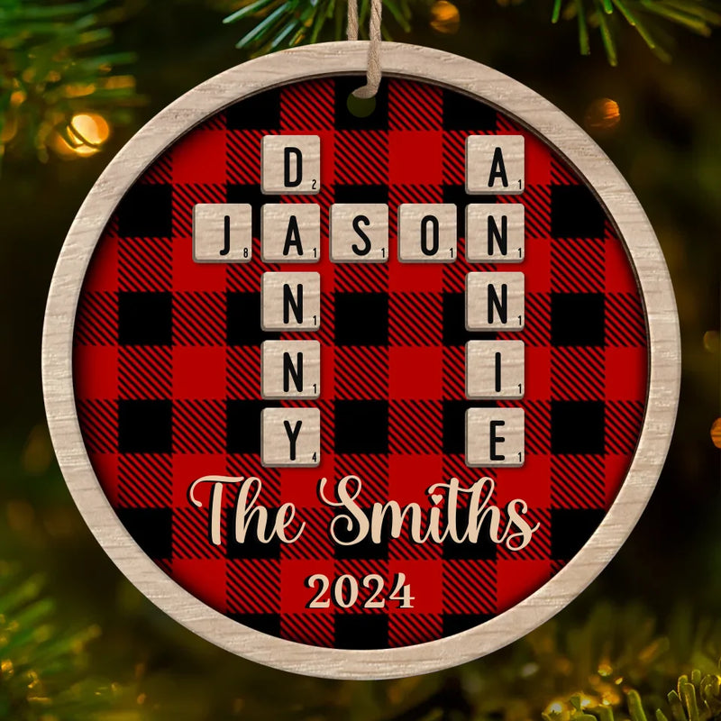 Together Is A Wonderful Place To Be - Family Personalized Custom Ornament - Wood Custom Shaped - Christmas Gift For Family Members