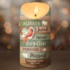 Always Loved Never Forgotten - Memorial Personalized Custom LED Candle - Sympathy Gift, Christmas Gift For Family Members