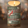 Always Loved Never Forgotten - Memorial Personalized Custom LED Candle - Sympathy Gift, Christmas Gift For Family Members