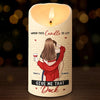 Our Love Is Like A Candle Flame - Couple Personalized Custom LED Candle - Christmas Gift For Husband Wife, Anniversary