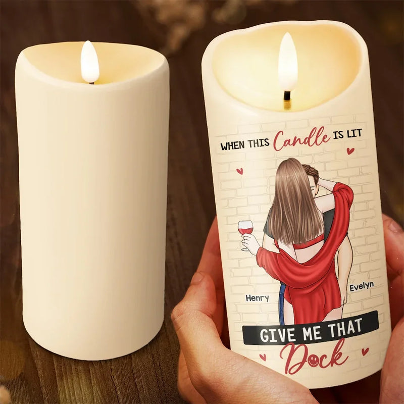 Custom Name Romantic Couple Gifts - Personalized LED Candle