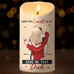 Custom Name Romantic Couple Gifts - Personalized LED Candle