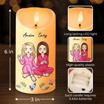 Custom Name Best Friend Gifts - Personalized LED Candle