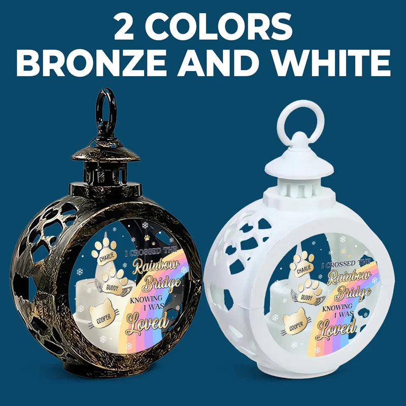 I Wish The Rainbow Bridge Had Visiting Hours - Memorial Personalized Custom Candlelight Lantern Ornament - Christmas Gift, Sympathy Gift For Pet Owners, Pet Lovers