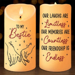Bestie Friendship Gift - LED Candle