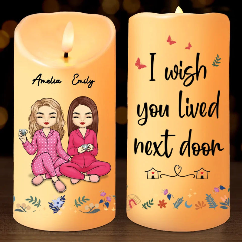 Custom Name Best Friend Gifts - Personalized LED Candle