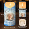 Custom Photo This Light Is For Those We Remember - Memorial Personalized Custom LED Candle - Sympathy Gift, Christmas Gift For Family Members