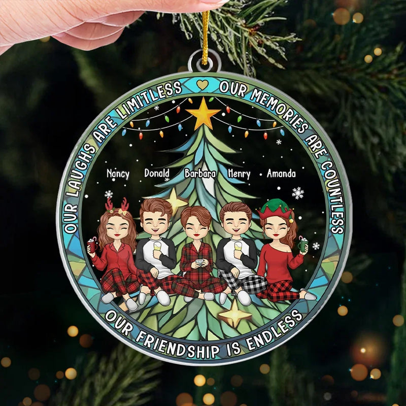 Custom Name Christmas Friendship Gifts for Friends - Personalized Ornament
