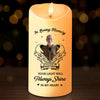 Custom Photo Your Wings Were Ready But My Heart Was Not - Memorial Personalized Custom LED Candle - Sympathy Gift, Christmas Gift For Family Members