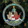 Our Friendship Is Endless - Bestie Personalized Custom Ornament - Acrylic Custom Shaped - Christmas Gift For Best Friends, BFF, Sisters