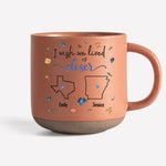 Custom Name Long Distance Friendship Gifts - Personalized Pottery Mug