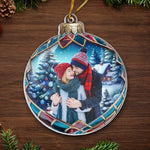 Custom Photo Christmas Gifts for Couples - Personalized Ornament
