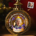 Custom Photo Memorial Gifts for Grandma - Personalized Candlelight Lantern Ornament