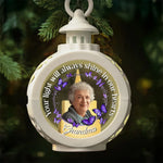 Custom Photo Memorial Gifts for Grandma - Personalized Candlelight Lantern Ornament