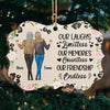 Our Laugh Limitless, Our Memories Countless, Our Friendship Endless - Bestie Personalized Custom Ornament - Wood Benelux Shaped - Gift For Best Friends, BFF, Sisters