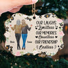 Our Laugh Limitless, Our Memories Countless, Our Friendship Endless - Bestie Personalized Custom Ornament - Wood Benelux Shaped - Gift For Best Friends, BFF, Sisters