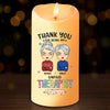 Together, We Achieve More - Bestie Personalized Custom LED Candle - Christmas Gift For Best Friends, BFF, Sisters, Coworkers