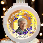 Custom Photo Memorial Gifts for Grandma - Personalized Candlelight Lantern Ornament