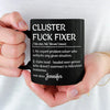 An Expert Problem Solver - Coworker Personalized Custom Black Mug - Christmas Gift For Coworkers, Work Friends, Colleagues