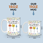 Custom Sister Name Floral Gifts - Personalized Mugs