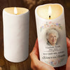 Custom Photo You Brought Joy To All Who Knew You - Memorial Personalized Custom LED Candle - Sympathy Gift, Christmas Gift For Family Members