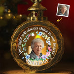 Custom Photo Grandma Memorial Gifts - Personalized Candlelight Lantern Ornament