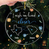 Even Though We're Apart, We Still Look For Each Other  - Bestie Personalized Custom Ornament - Acrylic Custom Shaped - Christmas Gift For Best Friends, BFF, Sisters
