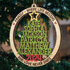 Where Life Begins - Family Personalized Custom Ornament - Wood Custom Shaped - Christmas Gift For Family Members