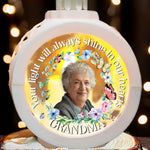 Custom Photo Grandma Memorial Gifts - Personalized Candlelight Lantern Ornament