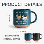 Custom Name Cat Lover Gifts - Personalized Pottery Mug