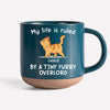 My Life Is Ruled By Tiny Furry Overlords - Cat Personalized Custom Printed Pottery Mug - Gift For Pet Owners, Pet Lovers