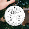 Forever Grateful For A Friend Like You - Bestie Personalized Custom Ornament - Ceramic Round Shaped - Christmas Gift For Best Friends, BFF, Sisters
