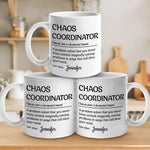 Custom Name Chaos Coordinator Gift - Personalized Mugs