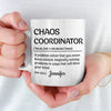 Chaos Coordinator - Coworker Personalized Custom Mug - Gift For Coworkers, Work Friends, Colleagues