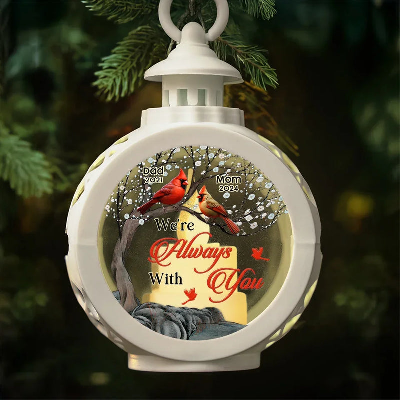 Your Life Was A Blessing To Us All - Memorial Personalized Custom Candlelight Lantern Ornament - Sympathy Gift, Christmas Gift For Family Members