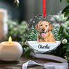 Custom Photo I’m Right Here Inside Your Heart - Memorial Personalized Custom Circle Glass Ornament - Christmas Gift, Sympathy Gift For Pet Owners, Pet Lovers