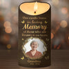 Custom Photo Deeply Loved, Eternally Missed - Memorial Personalized Custom LED Candle - Sympathy Gift, Christmas Gift For Family Members