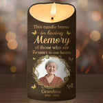 Custom Photo Grandma Memorial Decor - Personalized LED Candle