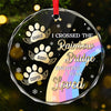 Forever In My Heart, Especially This Christmas - Memorial Personalized Custom Circle Glass Ornament - Sympathy Gift, Christmas Gift For Pet Owners, Pet Lovers