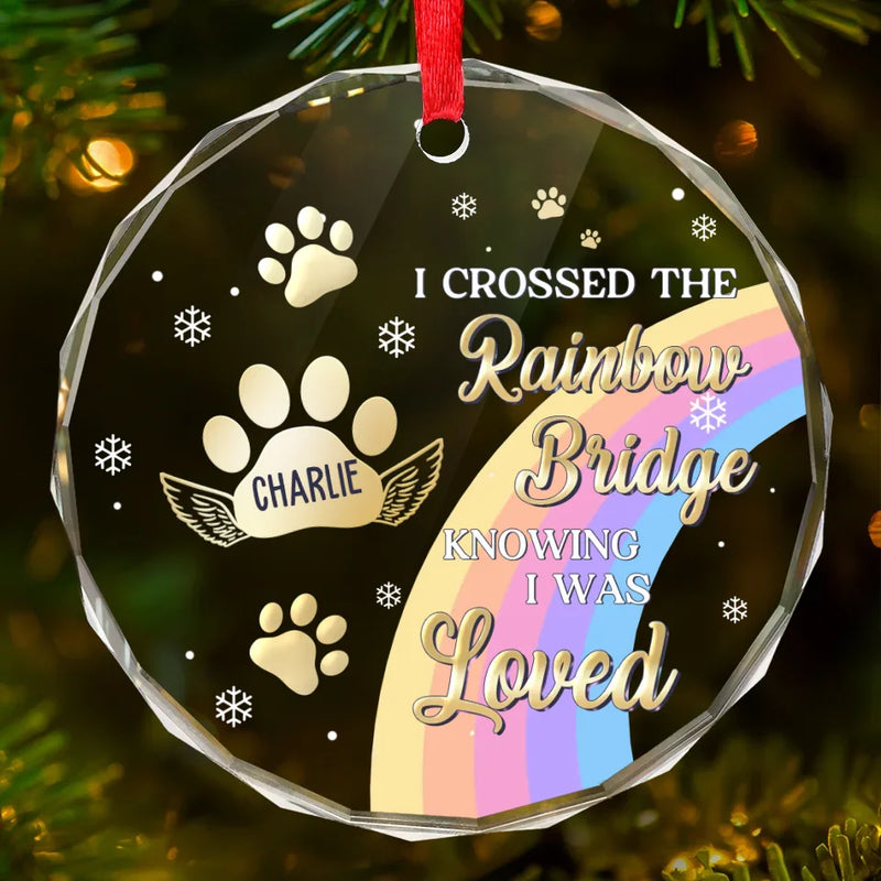 Forever In My Heart, Especially This Christmas - Memorial Personalized Custom Circle Glass Ornament - Sympathy Gift, Christmas Gift For Pet Owners, Pet Lovers