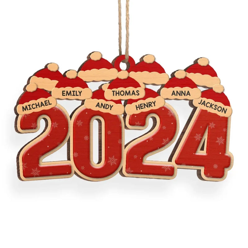 Family Makes Christmas Truly Special - Family Personalized Custom Ornament - Wood Custom Shaped - Christmas Gift For Family Members