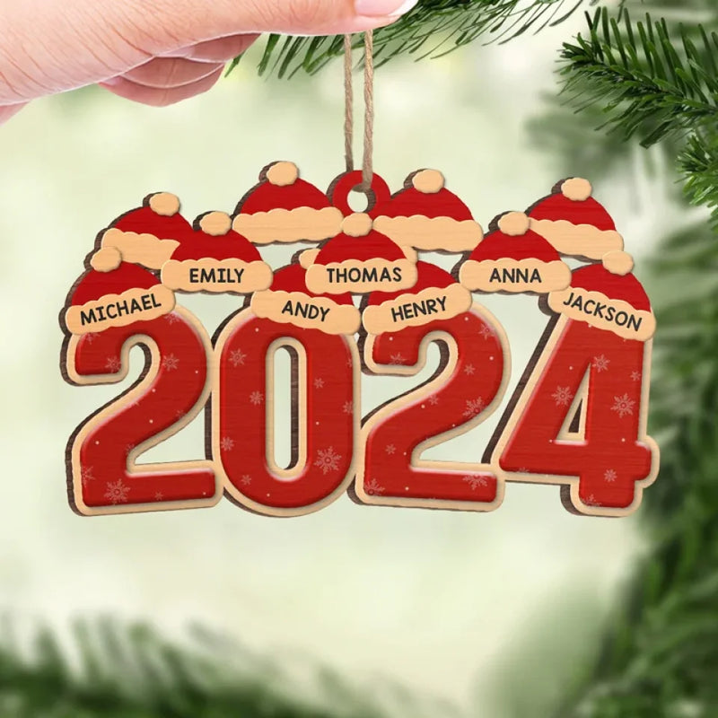 Family Makes Christmas Truly Special - Family Personalized Custom Ornament - Wood Custom Shaped - Christmas Gift For Family Members