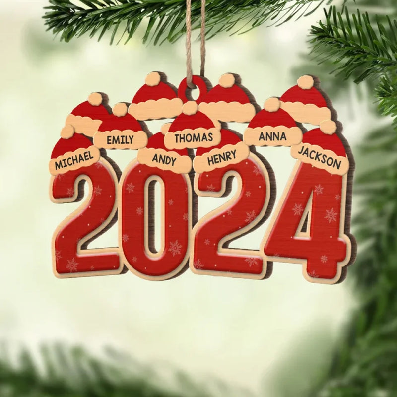 Family Makes Christmas Truly Special - Family Personalized Custom Ornament - Wood Custom Shaped - Christmas Gift For Family Members