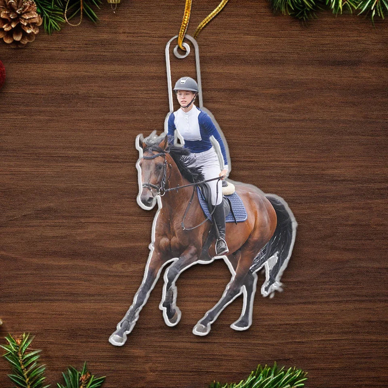 Custom Photo Just Believe In Yourself - Personalized Custom Ornament - Acrylic Custom Shaped - Christmas Gift For Sport Lovers, Sport Players