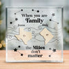 Together We Write The Best Stories Of Our Lives - Family Personalized Custom Square Shaped Acrylic Plaque - Gift For Family Members