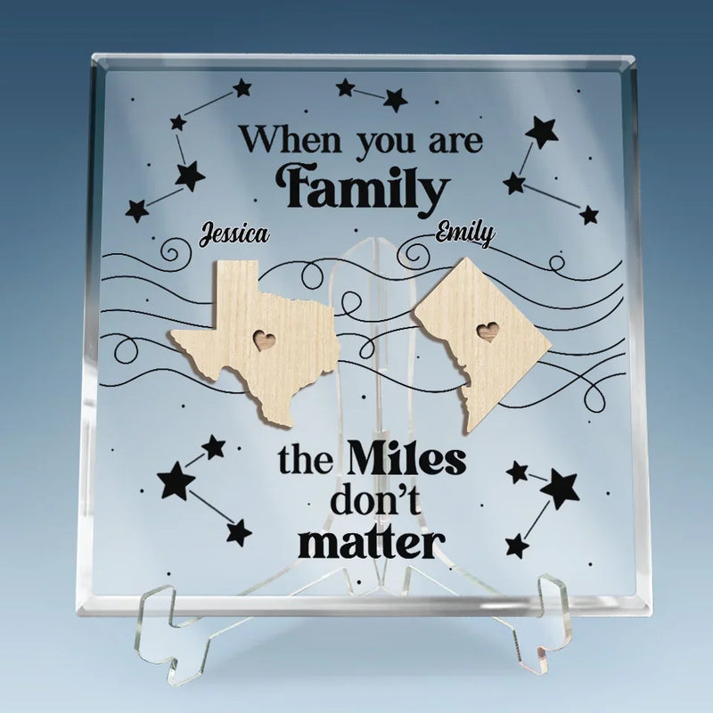 Together We Write The Best Stories Of Our Lives - Family Personalized Custom Square Shaped Acrylic Plaque - Gift For Family Members